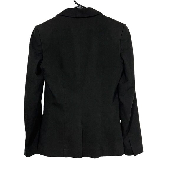 H&M Blazer Size 4 Womens Black Single Button Closure Long Sleeve Jacket - Picture 2 of 11